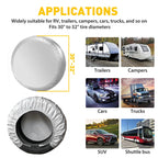 30-32" Waterproof Tire Cover for RV Trailer Camper