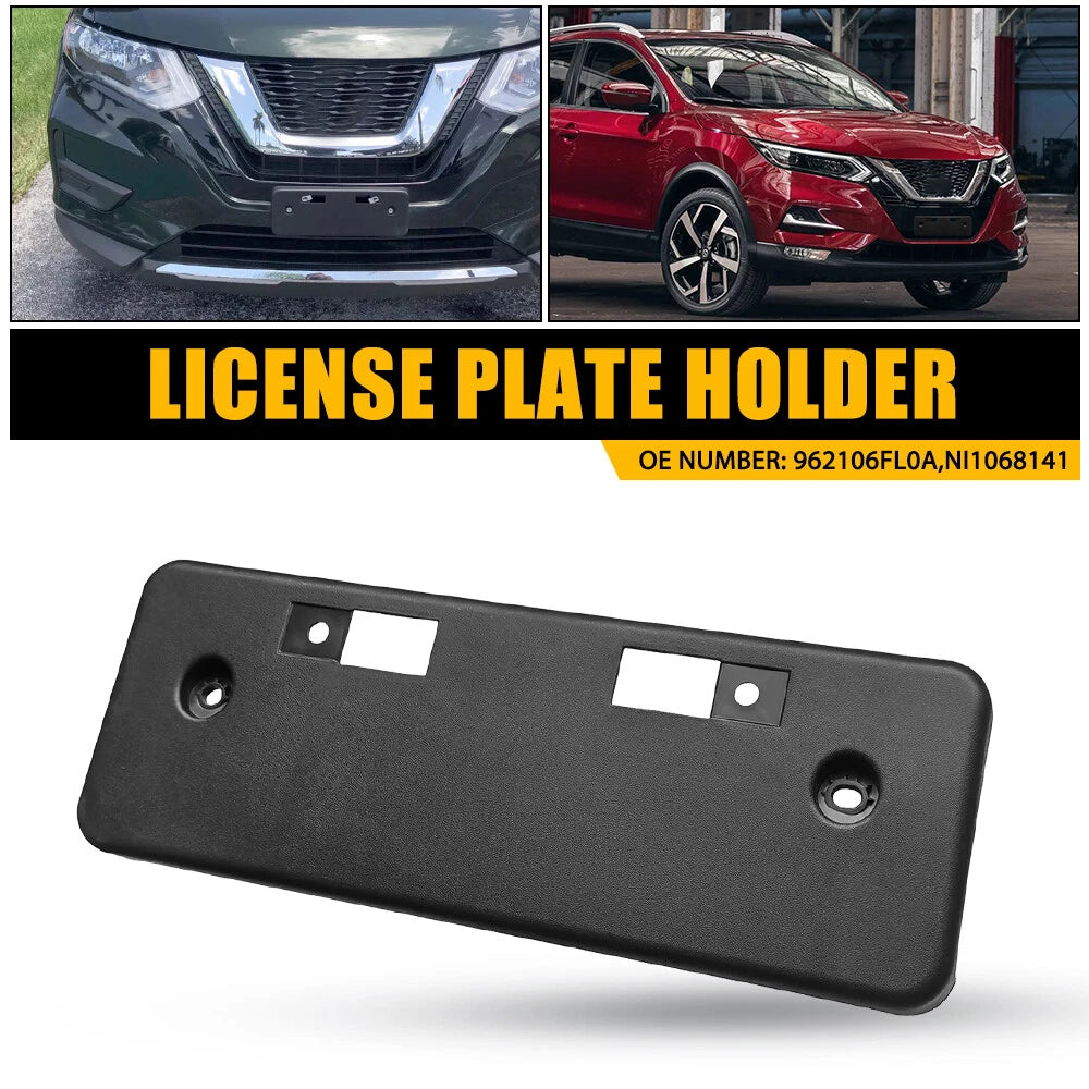 Front License Plate Tag Frame Bracket for Nissan Rogue (2017–2020)
