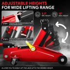 1.5 Ton Low Profile Hydraulic Floor Jack for Heavy Duty Use (5.3"-12")