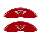 Red Caliper Covers Set of 4 with Silver MGP Logo for Honda Ridgeline (2006–2011)