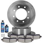 Set of 2 Rear Brake Rotors and Ceramic Pads for Ford F-250 F-350 Super Duty