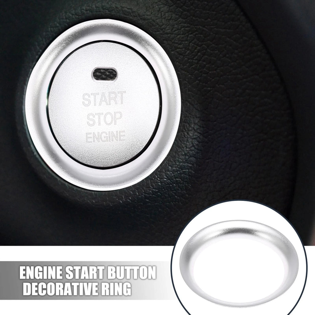 Decorative Start Button Ring for Mazda CX-5, CX-4, Axela, Atenza (Silver)
