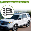 Set of 1 Exterior Door Handle Cover Trim for Ford Explorer (2011–2019) Carbon Fiber Black