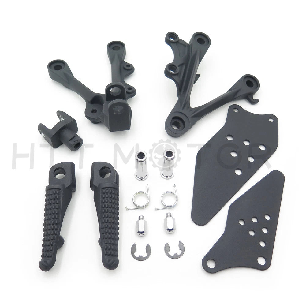 Front Rider Foot Rest Pegs Brackets for Kawasaki ZX-6R (2009–2011)