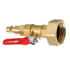 Brass Water Blowing Adapter for RVs Campers (Standard Size Threads)