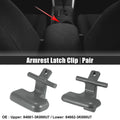 Armrest Latch Clip for Hyundai Sonata 2009-2010 (2 x) Grey