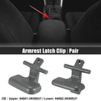 Armrest Latch Clip for Hyundai Sonata 2009-2010 (2 x) Grey