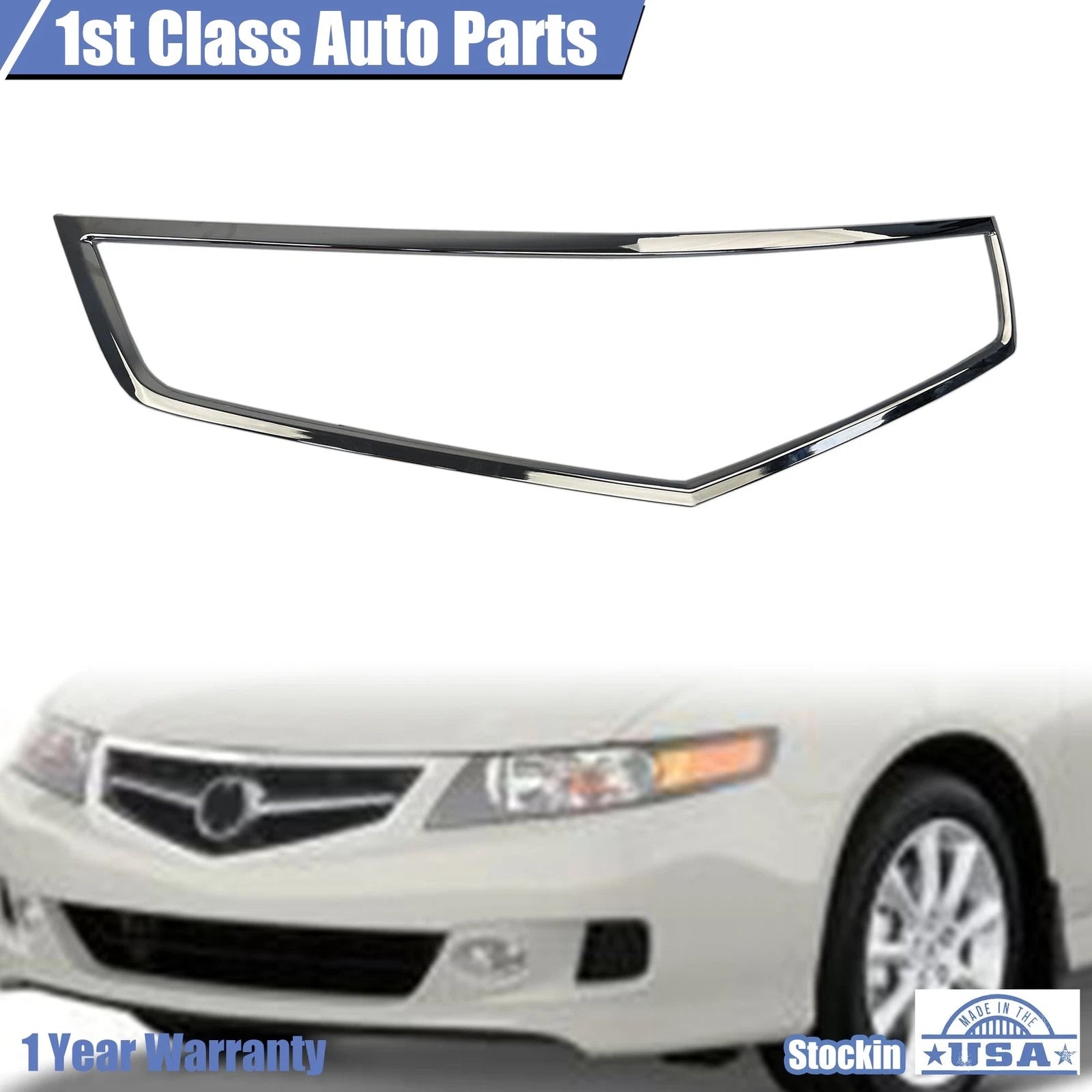 Chrome Grille Trim for Acura TSX (2006–2008)