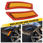 Set of 2 Amber Bumper Reflector Side Markers for BMW 5 Series F10 (2011–2016)