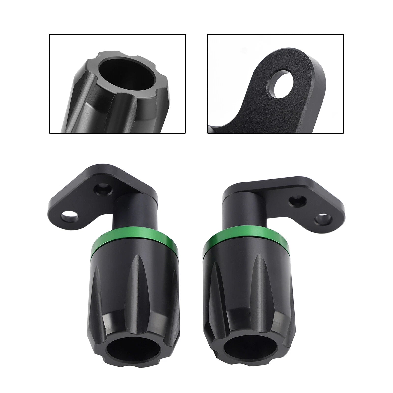 Crash Bobbin Protector Slider for Kawasaki ZX-6R (2024–2025) - Aluminum Green