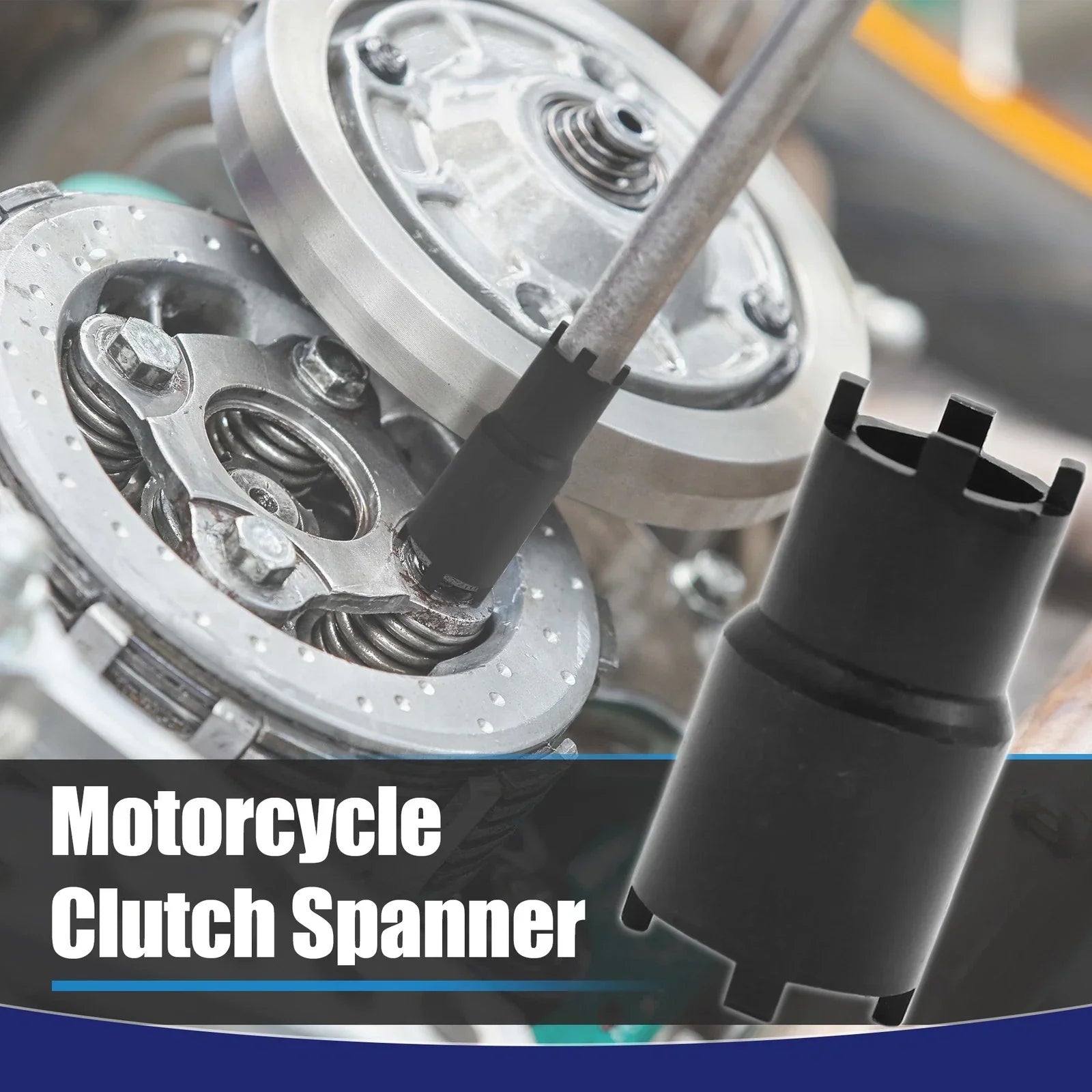 Clutch Lock Nut Spanner Wrench Tool for CG125 Motorcycle ()