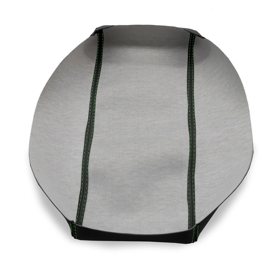 Leather Console Lid Armrest Cover for Chevrolet Camaro (1982–1992) Green Stitch