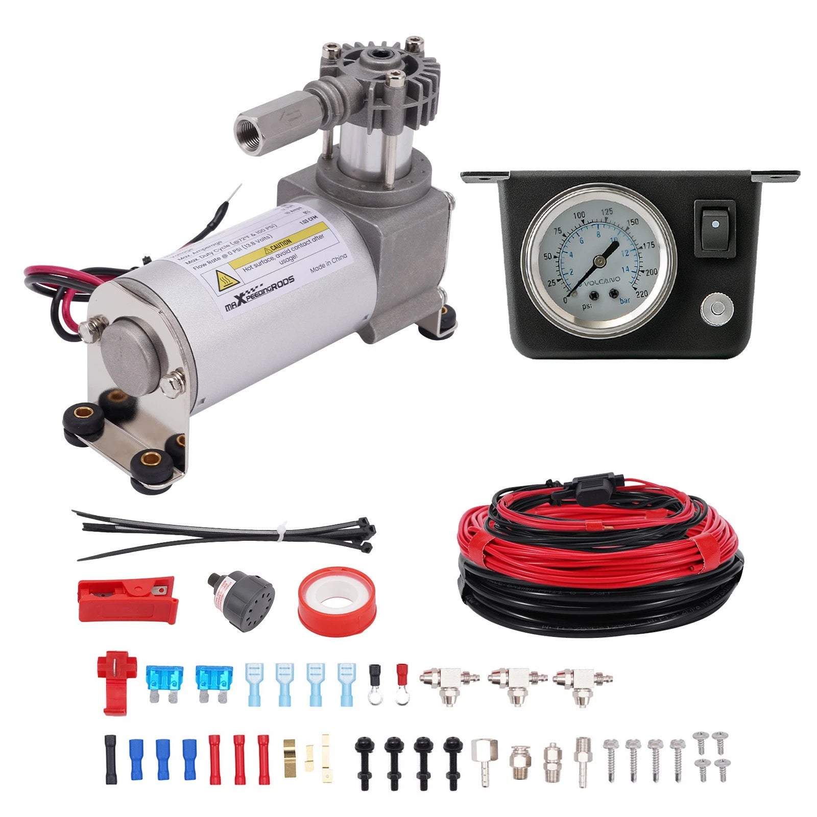 Air Suspension Shock Controller Kit for GMC Sierra 1500 2500 3500 (100 psi)