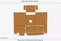 EVA Foam Faux Teak Deck Flooring for Luhrs 32 Tournament (1994)