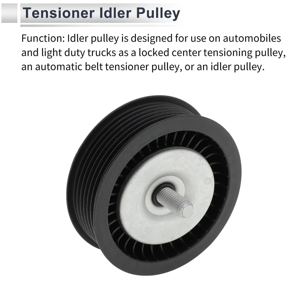 Drive Belt Idler Pulley for Mercedes-Benz M-Class (2005-2011) 1 x Black