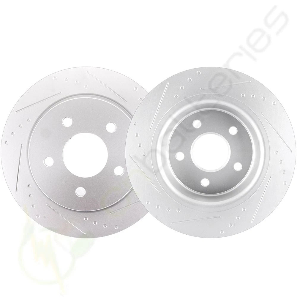 Rear Slotted Brake Discs Rotors for Ford Escape (2013–2016) G3000