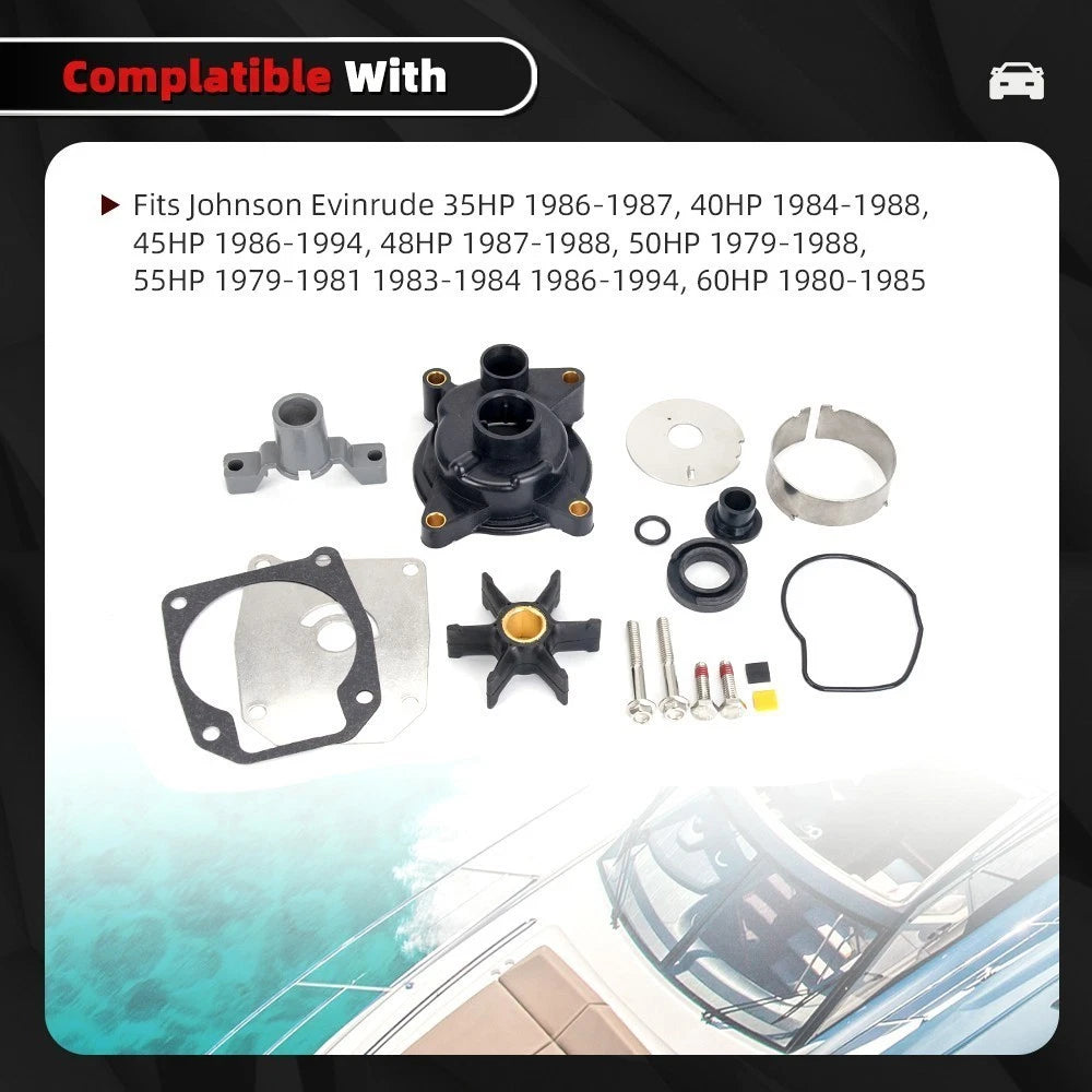 Water Pump Impeller Kit for Johnson Evinrude 35-60 HP