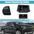 Set of 1 Center Console Cup Holder Bezel Black for Chevrolet Silverado 1500 (2014–2019) 22860866