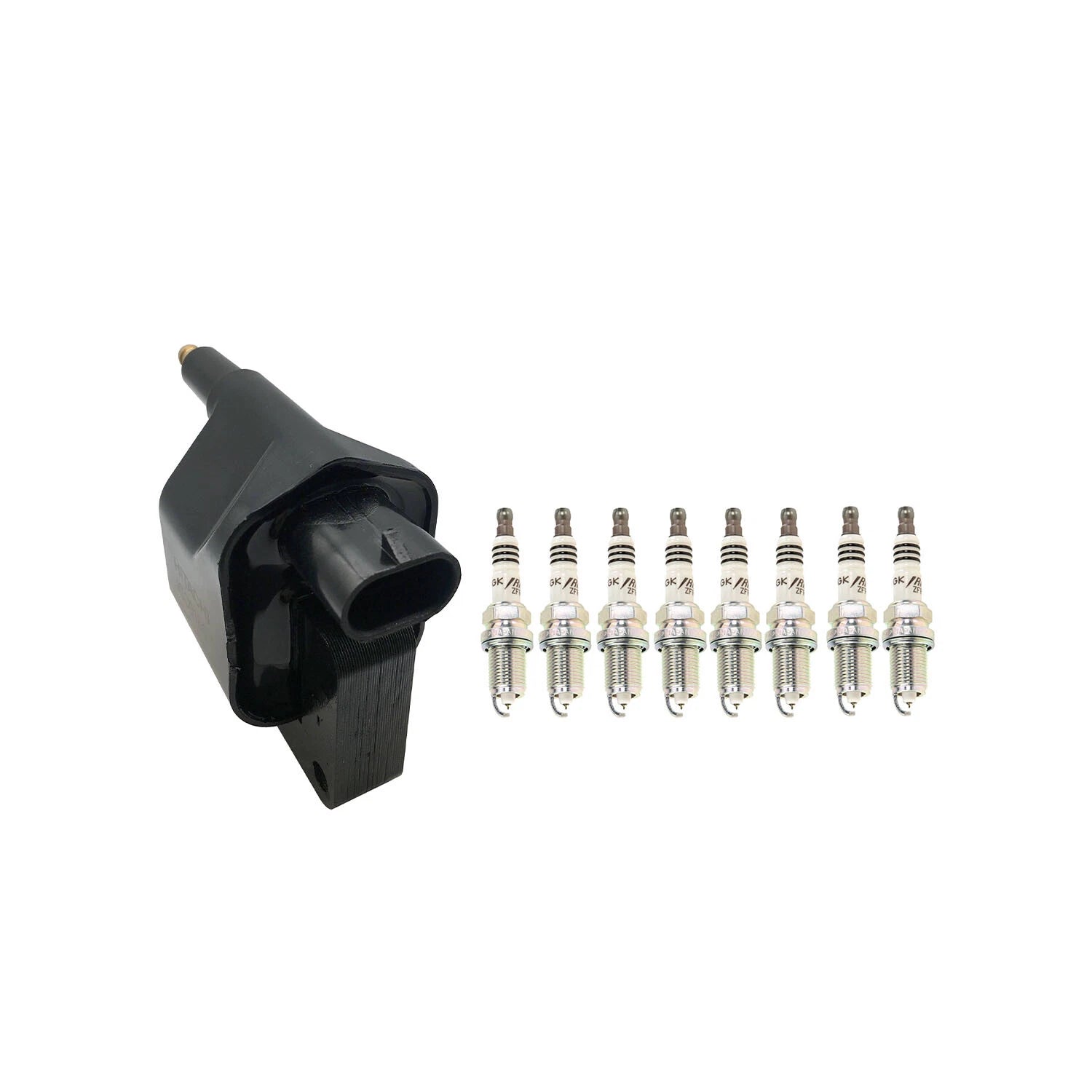 Set of 8 Hitachi Ignition Coils & NGK Iridium Spark Plugs for Dakota Ram 1500 (1997–2004)