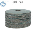 100 Piece 4.5" 36 Grit Zirconia Resin Fiber Disc Set for Grinding & Sanding