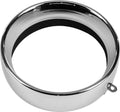 Chrome Headlight Trim Ring for Harley (5 3/4 Tab Style)