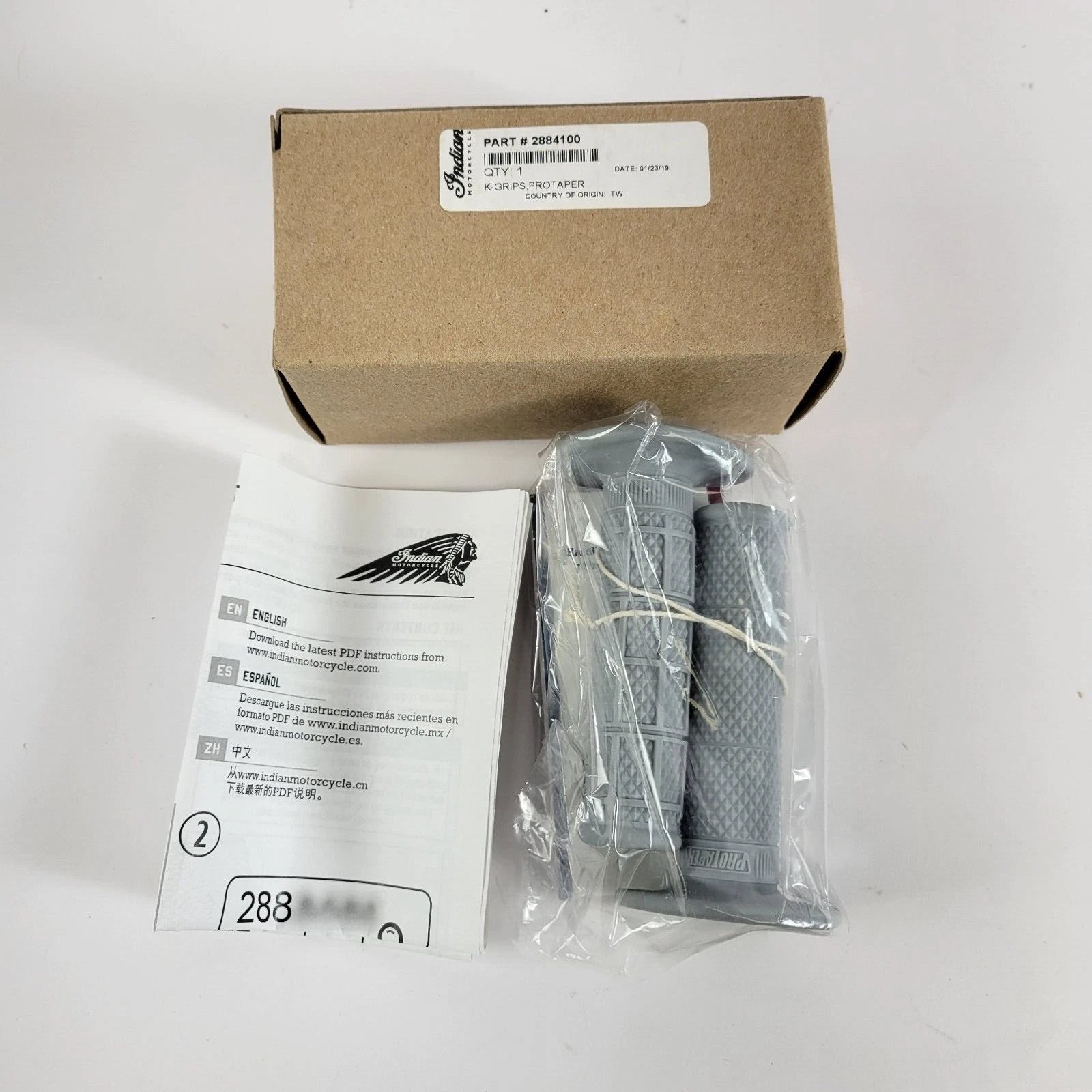 Protaper Waffle Handlebar Grips for Indian Scout FTR1200 (2019–2023) 2884100