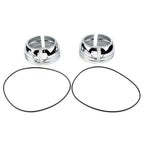 Set of 2 Chrome Fork Boot Covers for Harley Davidson FXD (2006–2017)