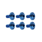 6 x Blue Titanium M6x30mm Torx Head Bolts for Bike Motorcycle