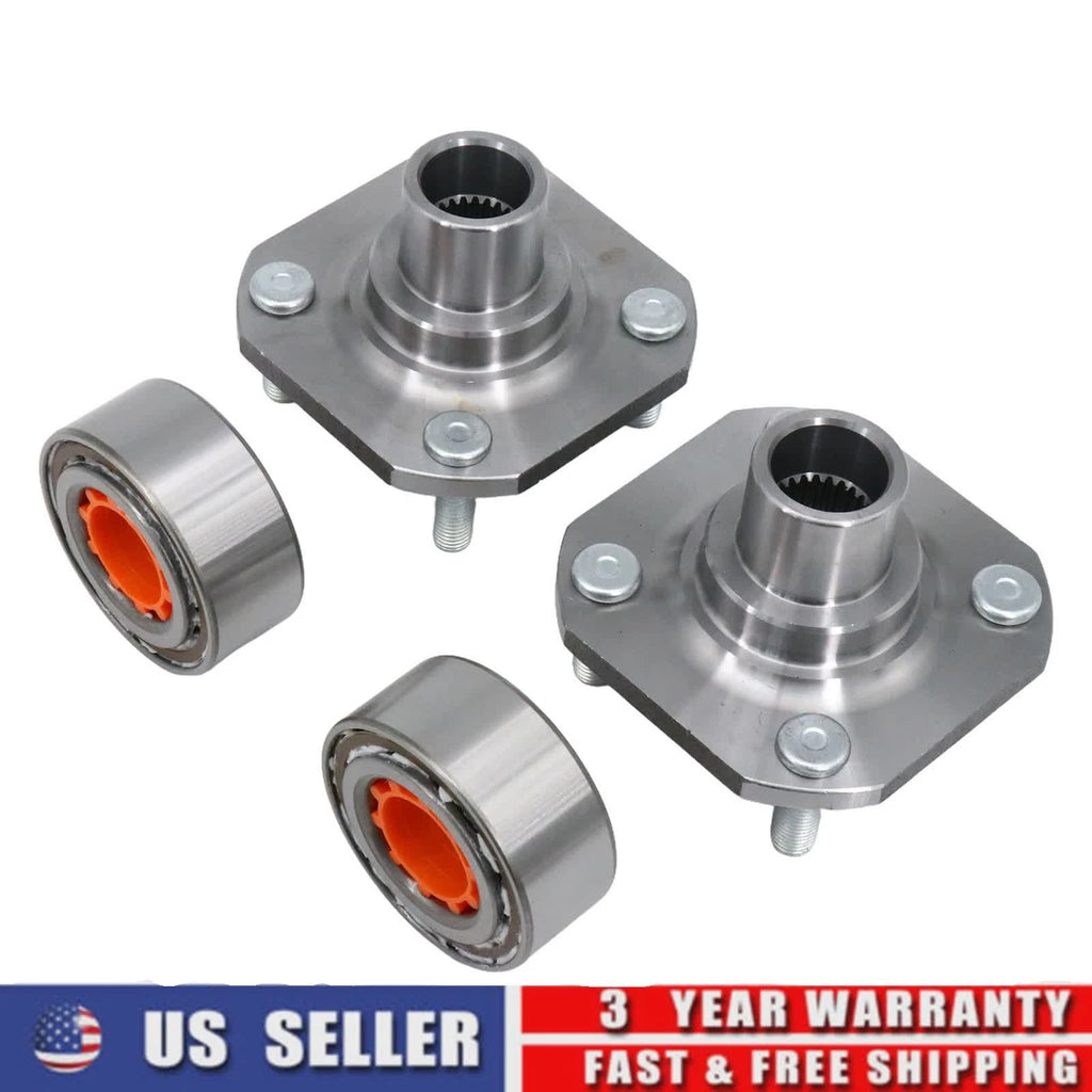 Set of 2 Front Wheel Hub and Bearing Kit for Toyota Tercel Paseo (1995–1999)