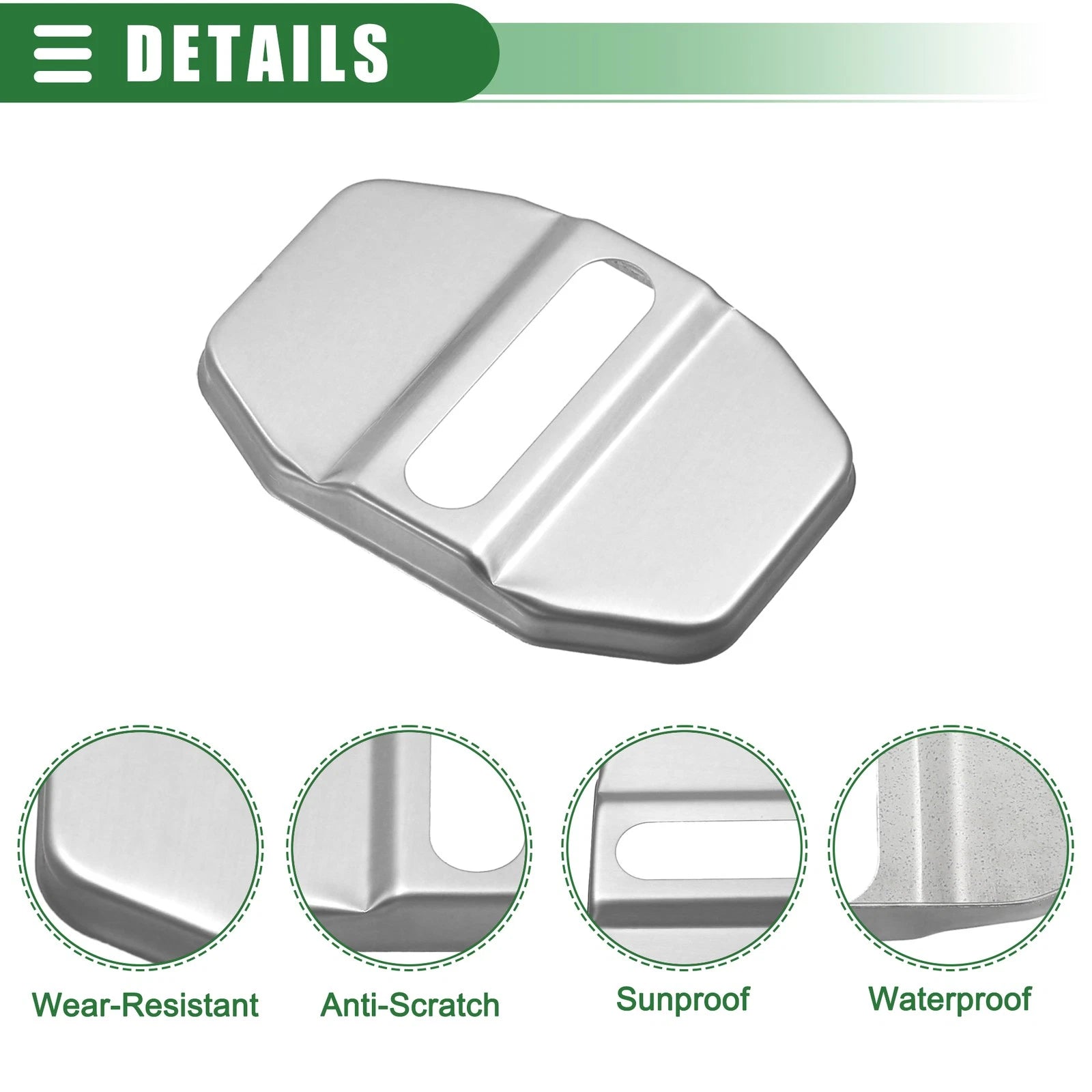 Set of 4 Door Latch Lock Covers for Mercedes-Benz AMG GLC (634149277346)