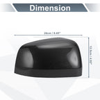 Set of 2 Rearview Mirror Cover Caps Black Carbon Fiber for Jeep Grand Cherokee (2011–2021)