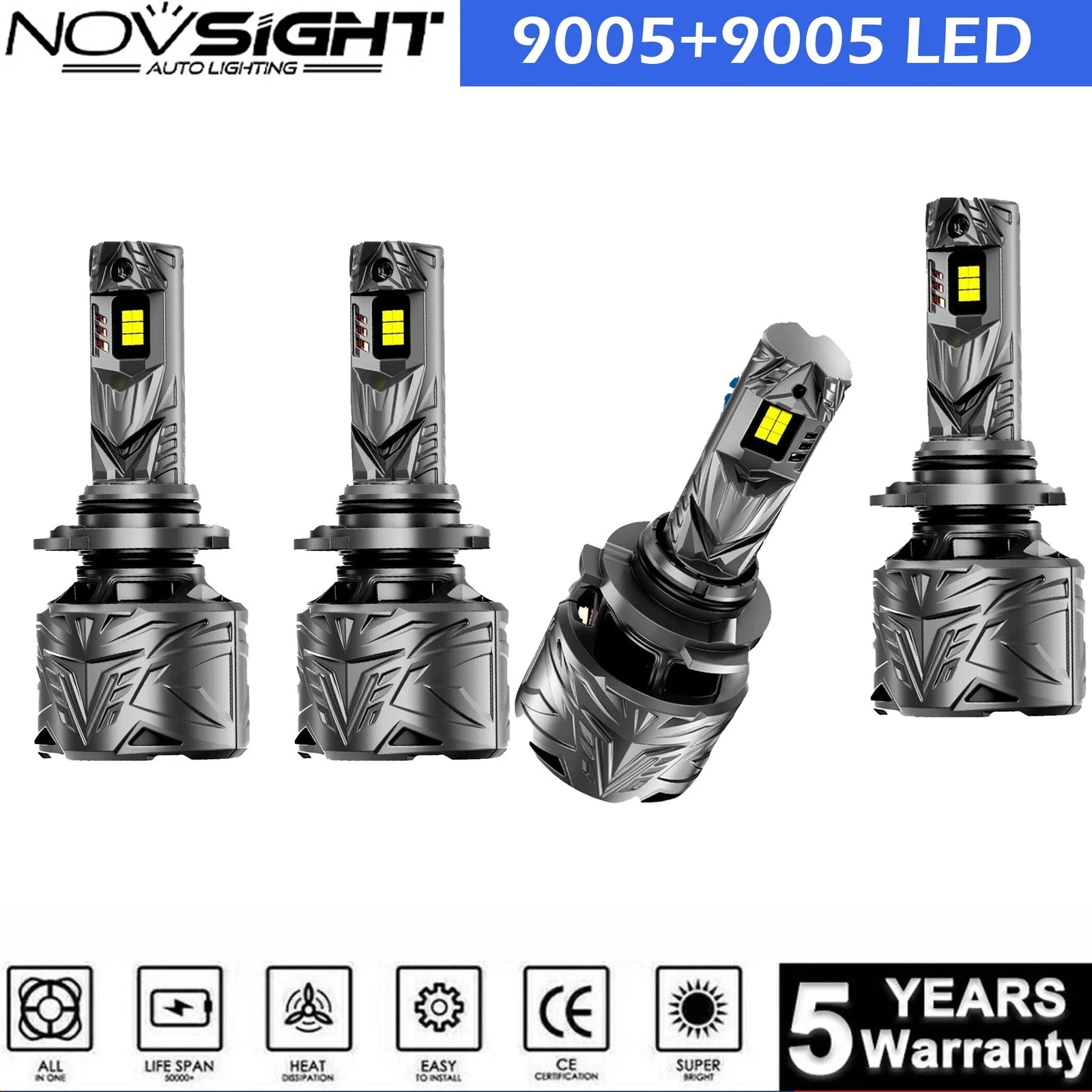 9005 LED Headlight Bulbs Kit for Toyota RAV4 (2013–2015)