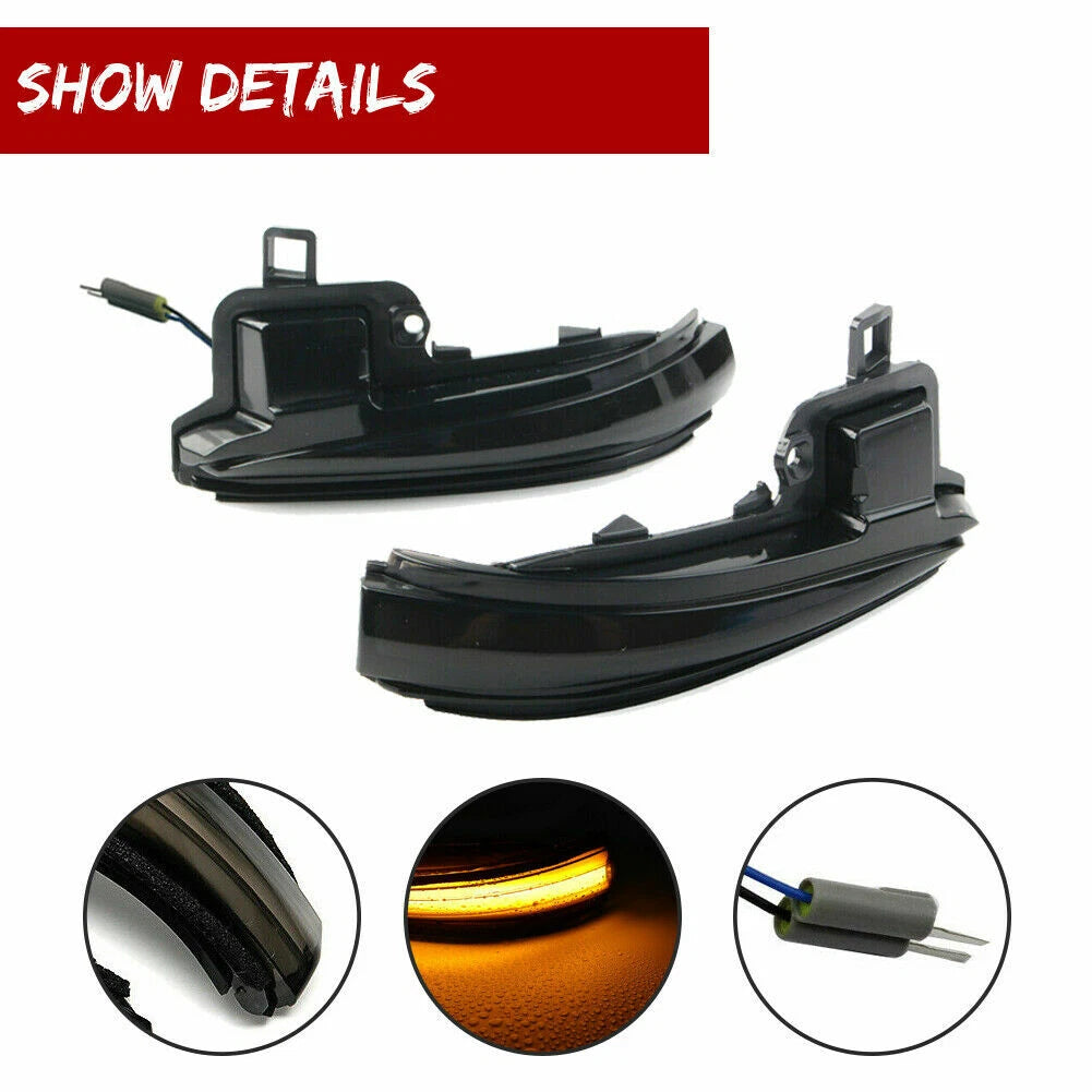 Smoked Sequential LED Side Mirror Signal Light for Toyota Alphard Vellfire (2016–2023)