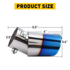 2.5" Exhaust Pipe Tip for Universal Applications (Stainless Steel)