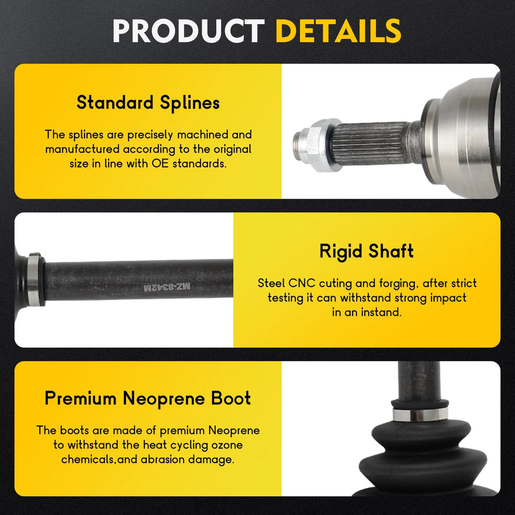 Front Right CV Axle Shaft for Mazda 3, Mazda 5 (2007–2015)