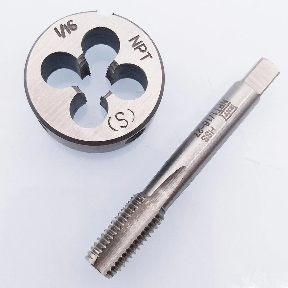 1/16-27 NPT Tap and Right-Hand Die for Metalworking Tools