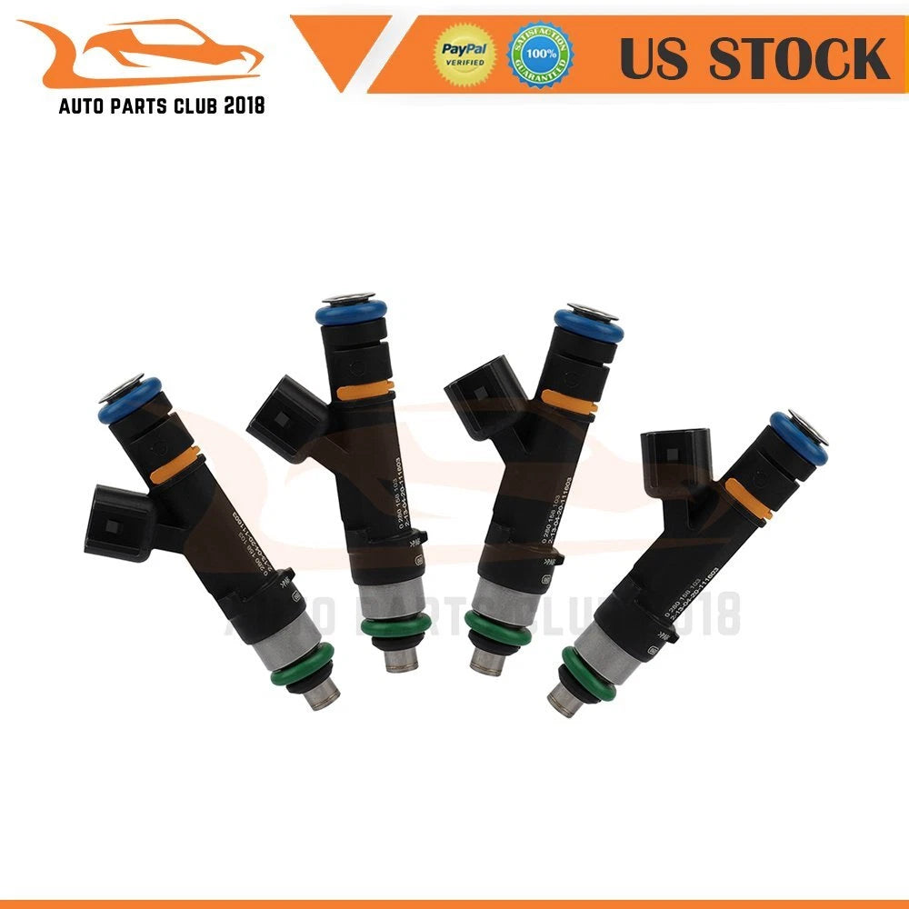 Set of 4 Fuel Injectors for Mazda MX-5 Miata, Mazda 3, Mazda 5, Mazda 6 (2001–2015)