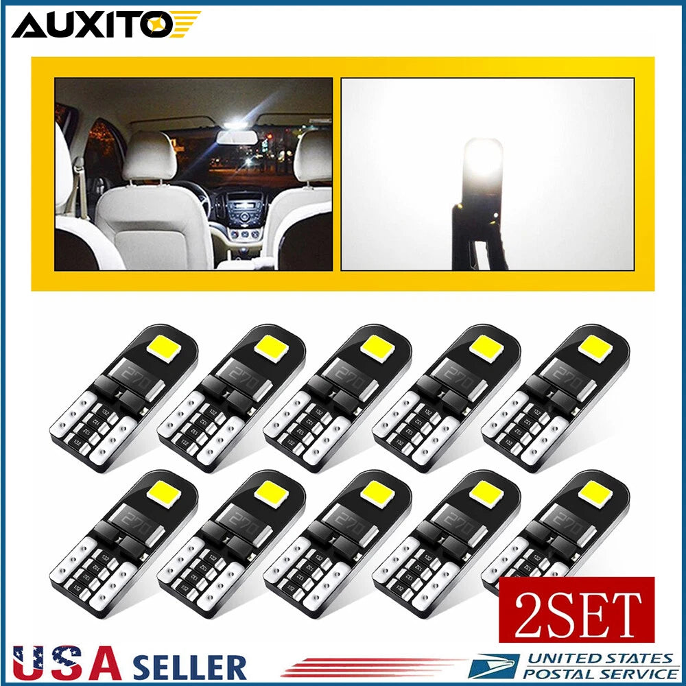 20X LED T10 W5W 192 168 194 Car Interior Light for Various Models (YYYY–YYYY)