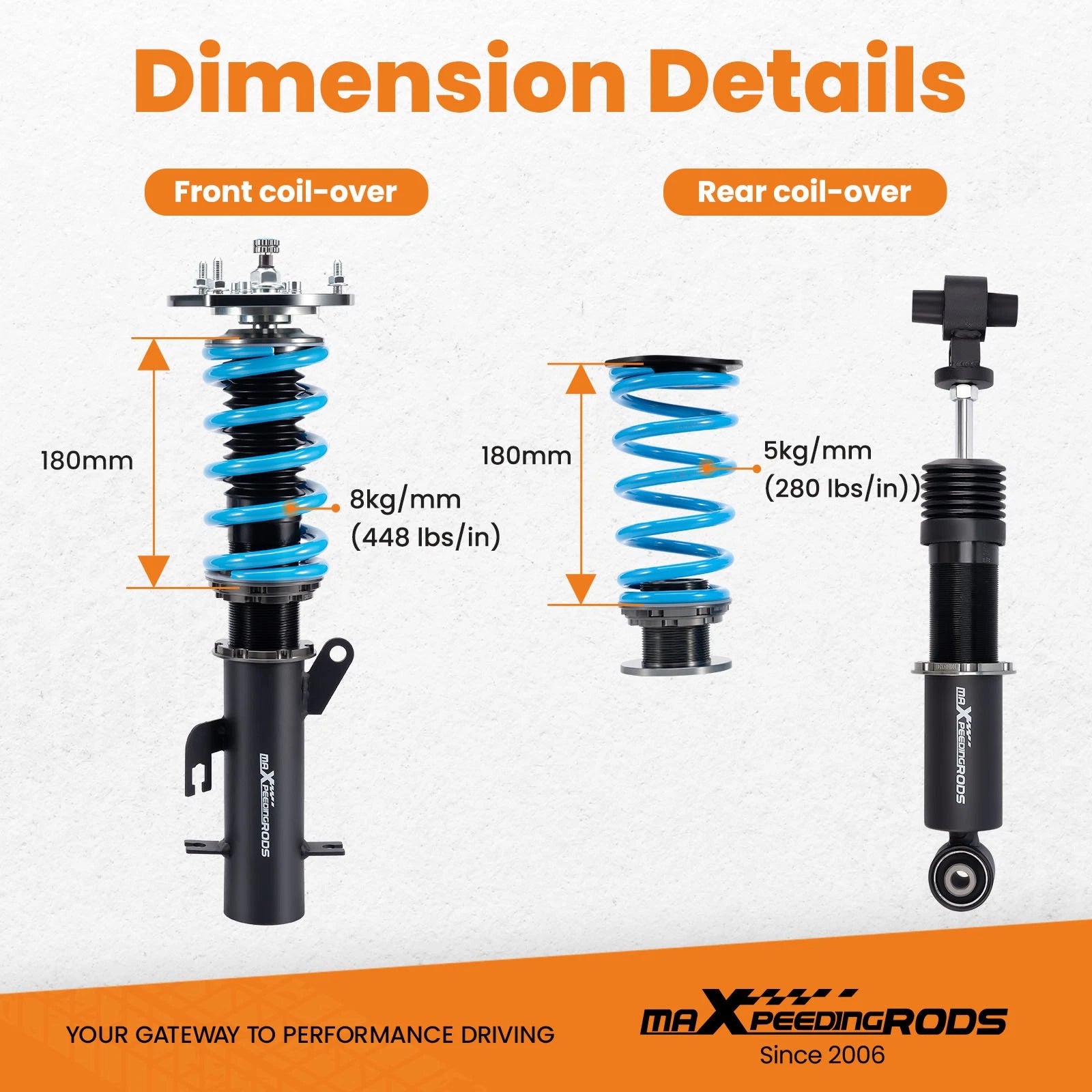 Adjustable Coilover Lowering Kit for Nissan Sentra (2007-2012)