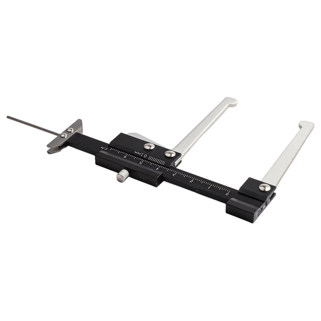 Tire Measuring Tool 60mm Black/Silver Clear Scale for Universal Use