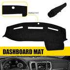 Dashboard Dash Mat Cover Pad for Dodge Ram 1500 2500 (2010–2018) Non-Slip Black