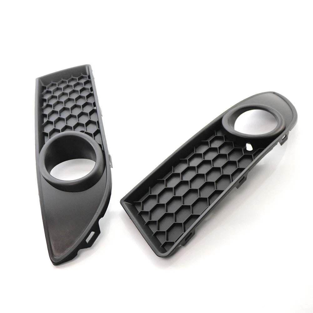 2X Front Lower Bumper Fog Light Grille Cover for VW Polo (2005–2009)