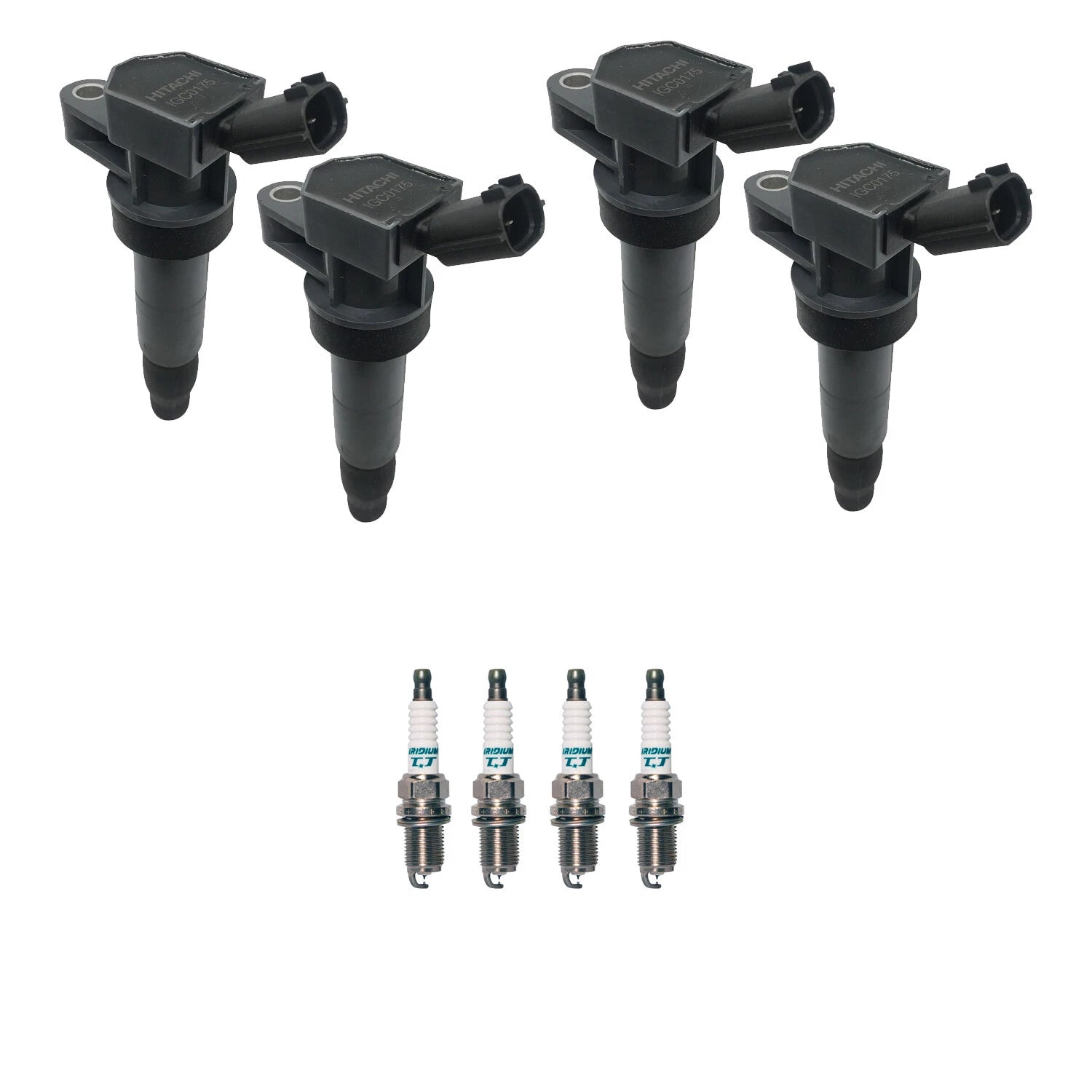 Set of 4 Ignition Coils & Spark Plugs for Kia Rondo 2.4 (2007–2012)