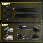 2Pcs Exterior Door Handles for BMW X5 (2000–2006) Rear Driver & Passenger Side