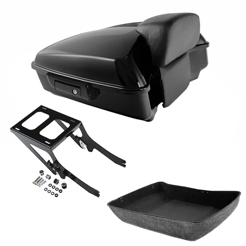 Chopped Trunk Backrest Mount Rack for Harley Deluxe Heritage Classic (2018–2026)