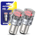 2X Red LED Stop Turn Signal Brake Tail Light Bulbs for BAY15D 