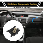 HVAC Heater Blend Door Actuator for Volkswagen Passat (2009–2012) No. 3C1907511F