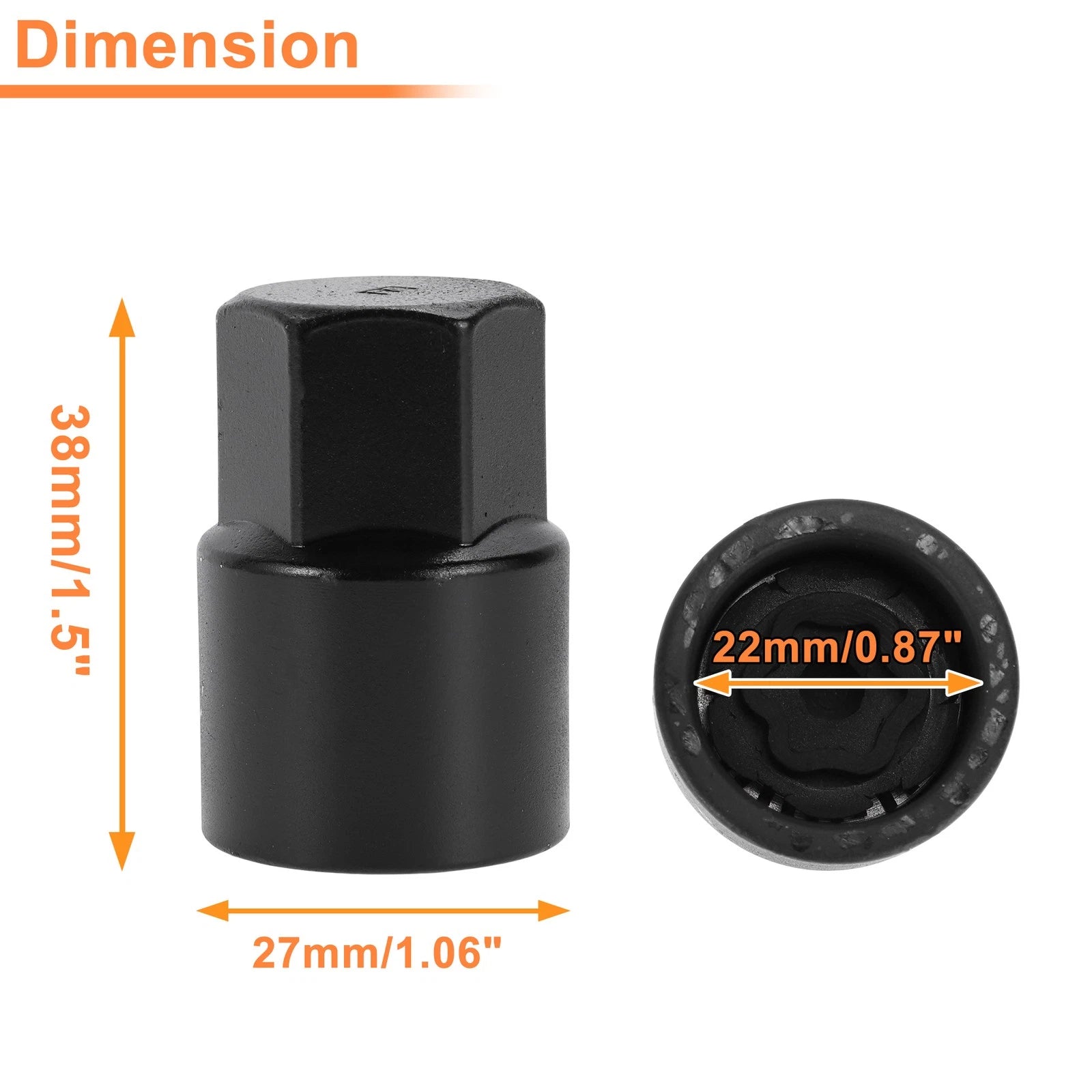 E Wheel Lock Lug Nut Key Socket Removal Tool for Toyota Lexus 