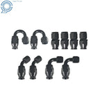 6AN Black Nylon E85 PTFE Fuel Line Hose Kit (10FT, 12FT, 20FT, 30FT)