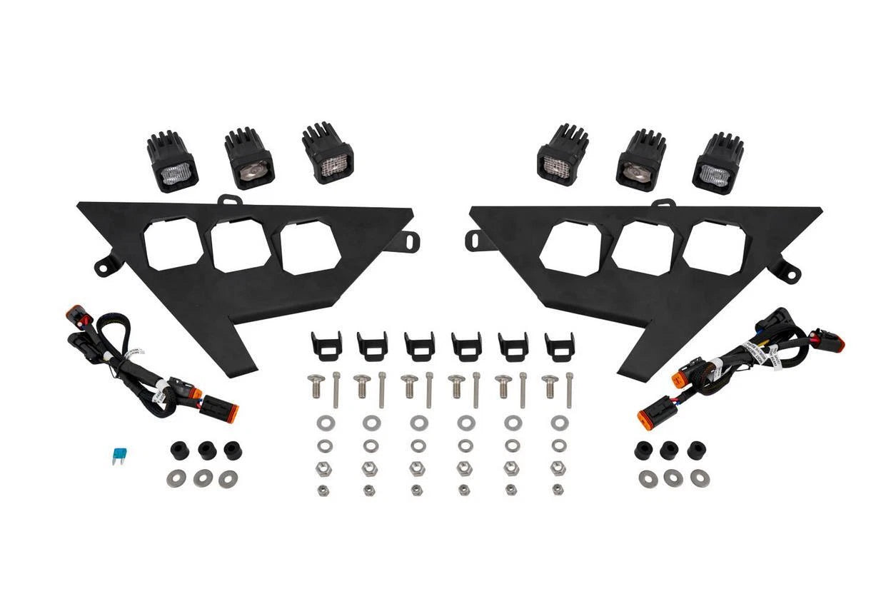 Headlamp Kit White Pro Amber Backlight for Polaris RZR C1 (2020–2023)